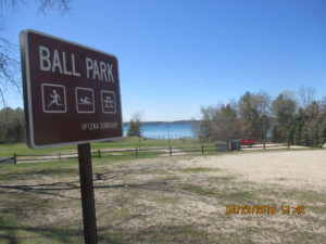 Ball Park on the shore of Torch Lake